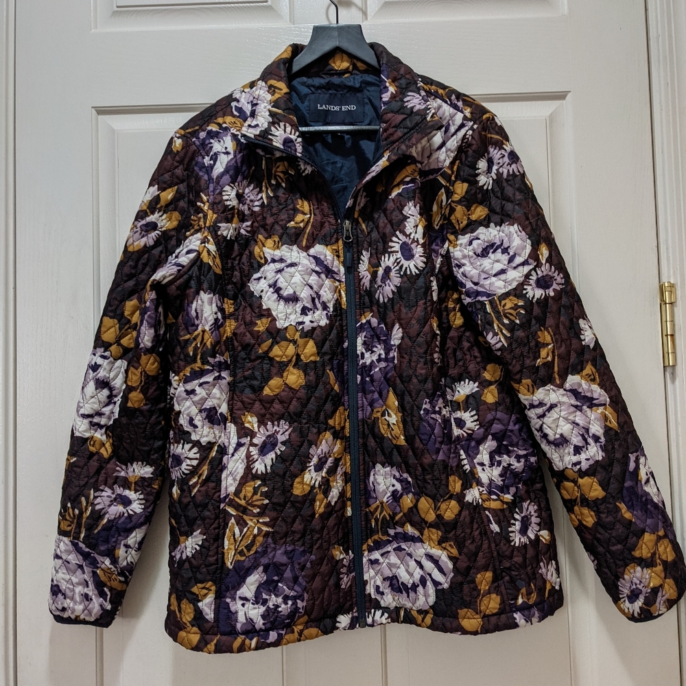 LANDS' END LIGHTWEIGHT QUILTED JACKET